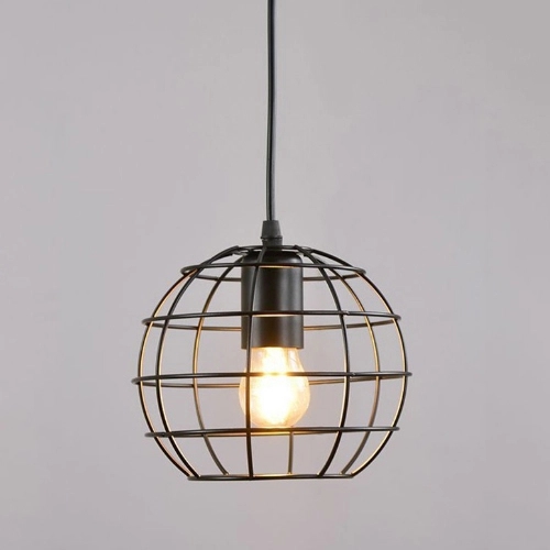 Metal Pendant Light, 1 Bulb, 22×20 Cm - Black - Image 2