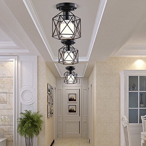 Metal Modern Ceiling Pendant Set, 4 pieces, 80×30 cm, C201 - Black - Image 5