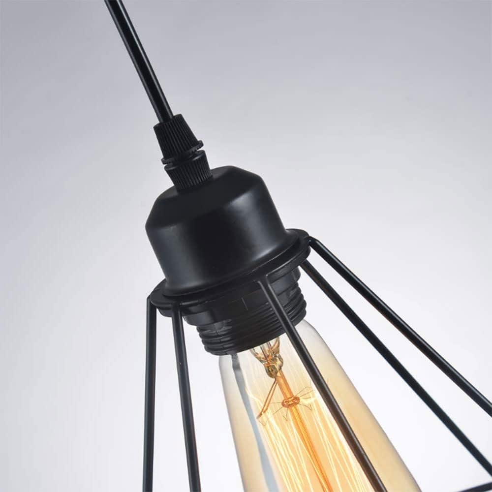 Metal Modern Ceiling chandelier, 1 Bulb, 80×20 cm, C209 - Black - Image 3