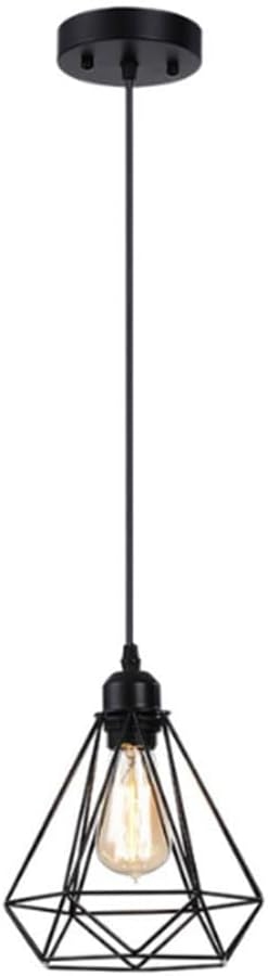 Metal Modern Ceiling chandelier, 1 Bulb, 80×20 cm, C209 - Black