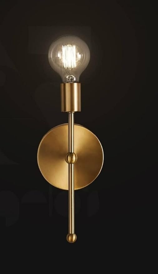 Metal Modern Wall Light Hanging Set, 2 pieces, 25×12 cm, C220 - Gold - Image 2