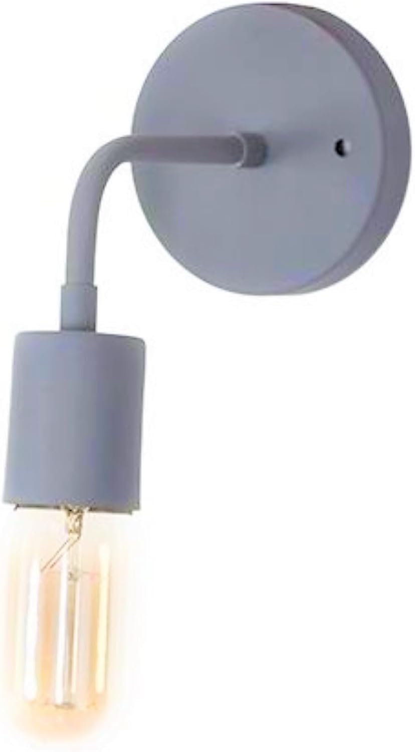Metal Modern Wall Light Hanging, 1 Bulb, 15×10 cm, KM-EG6-05 - Grey