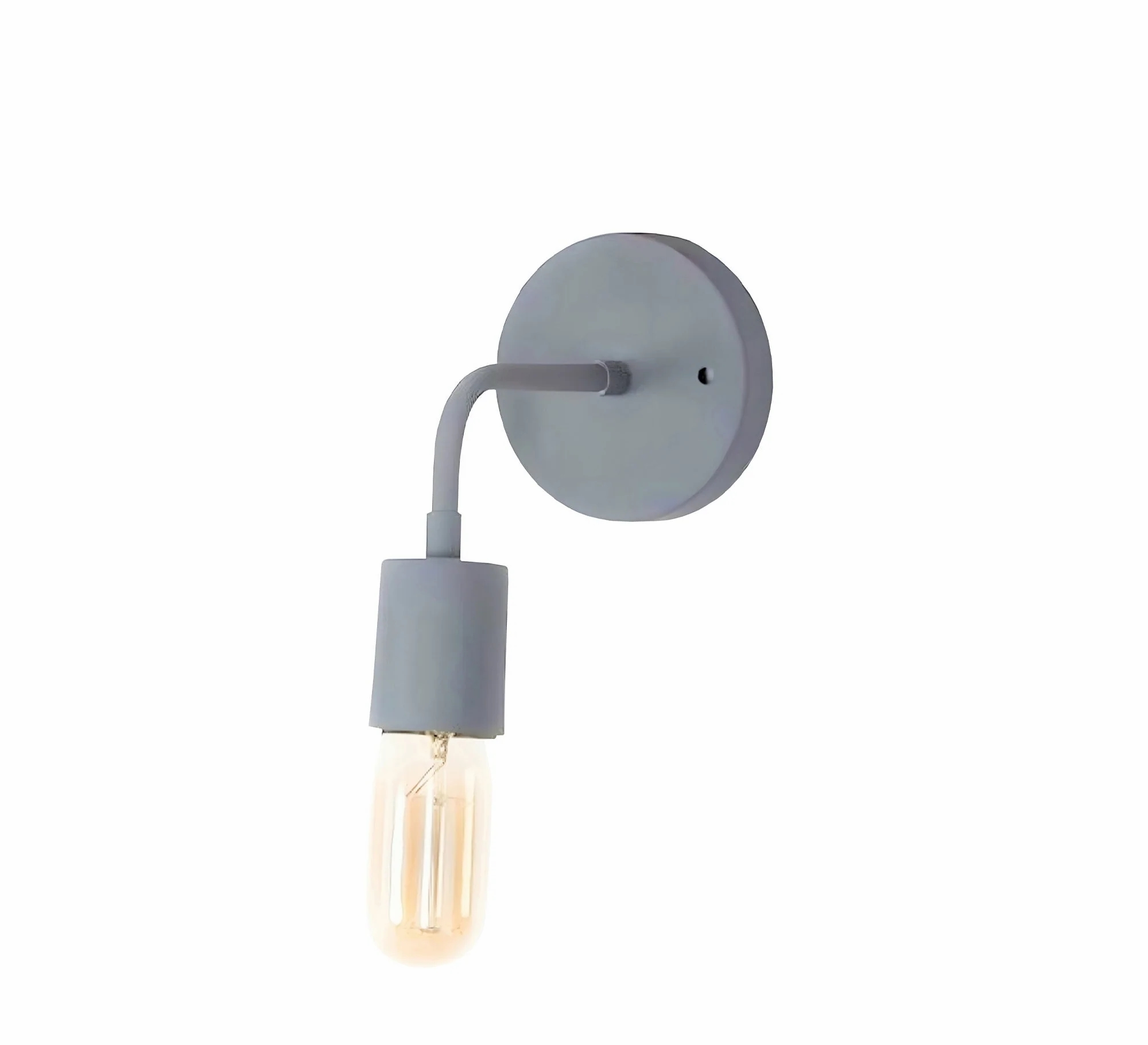 Metal Modern Wall Light Hanging, 1 Bulb, 12×12 cm, KM-EG6-54 - Grey