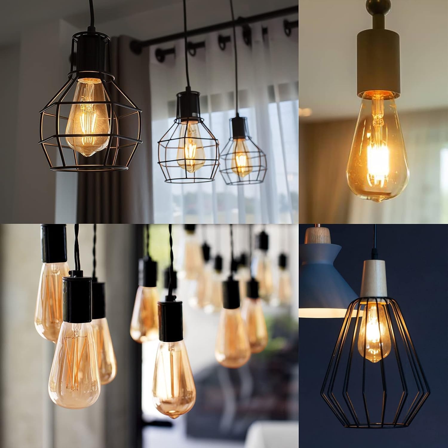 Glass Modern Edison Decor Lamp, 1 Bulb, 12×6 cm, KM-EG6-93 - Clear - Image 3