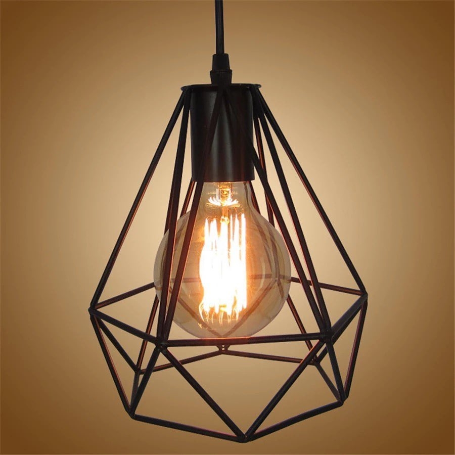 Metal Pendant Light, 3 Bulb, 60×60 Cm - Black - Image 2