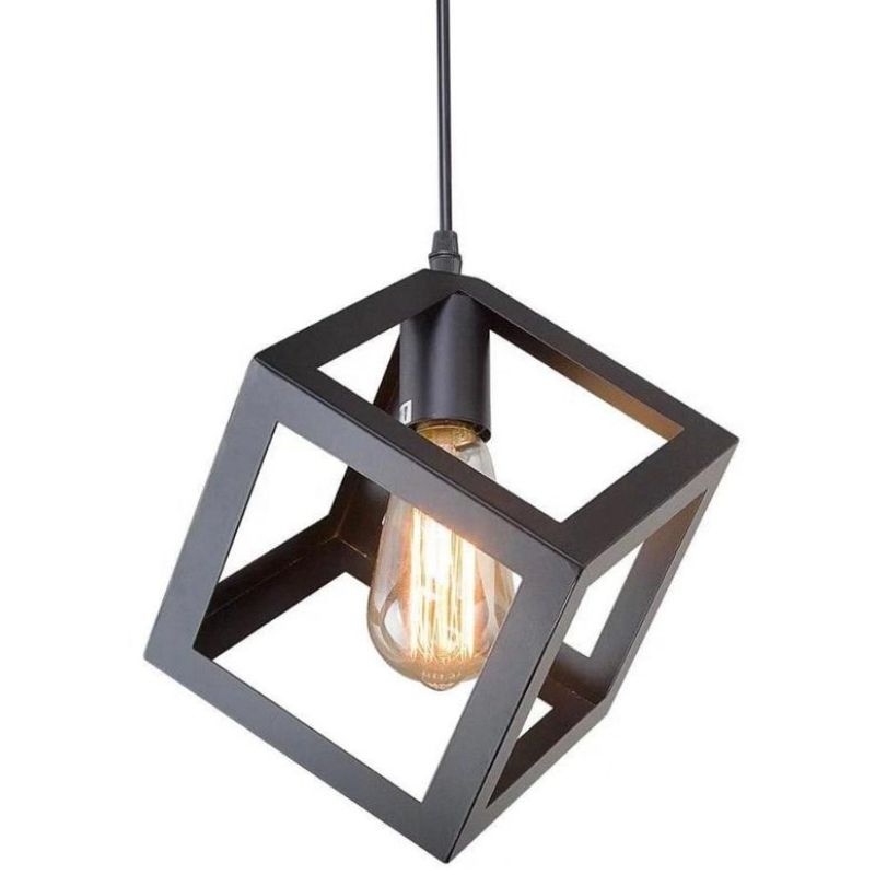 Metal Pendant Light, 3 Bulb, 60×60 Cm - Black - Image 2