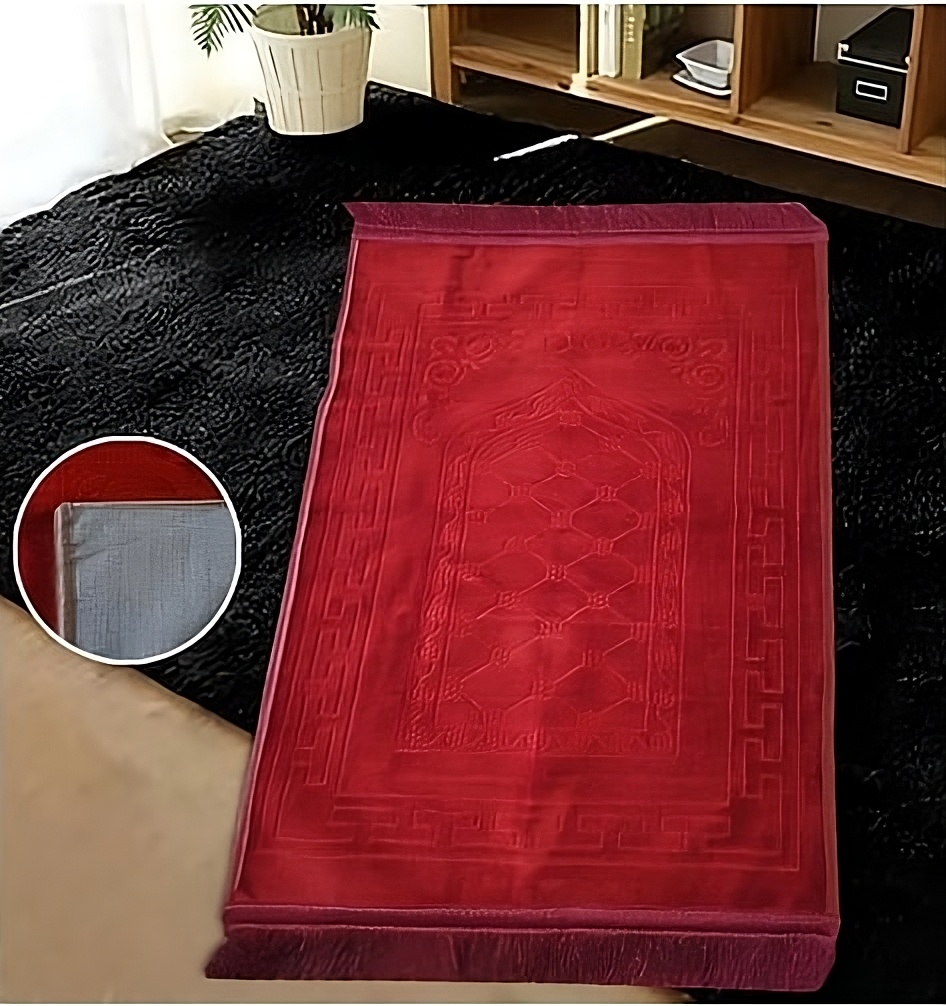 Fabric Prayer Rug, 120×70 Cm - Red