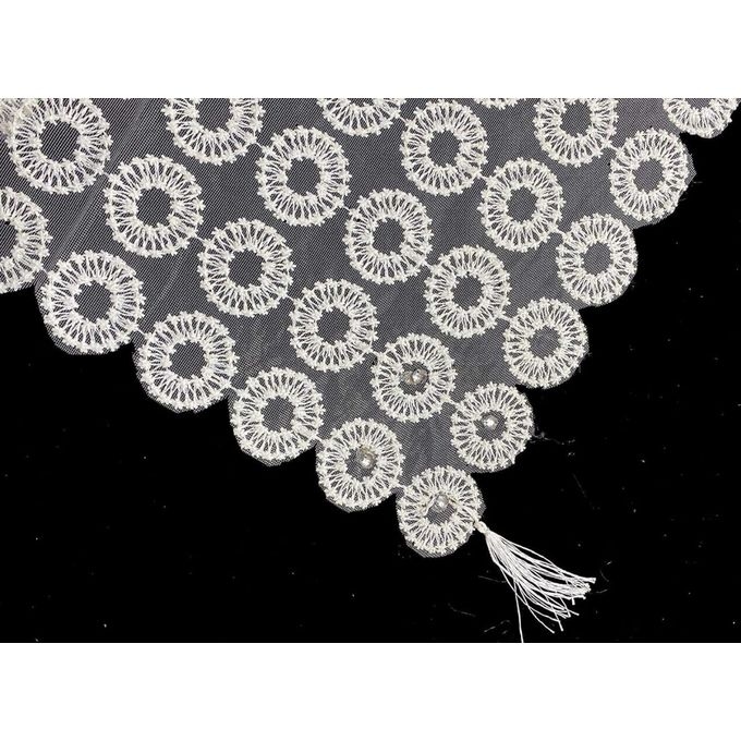 Fabric Tablecloth, 100×100 Cm - White