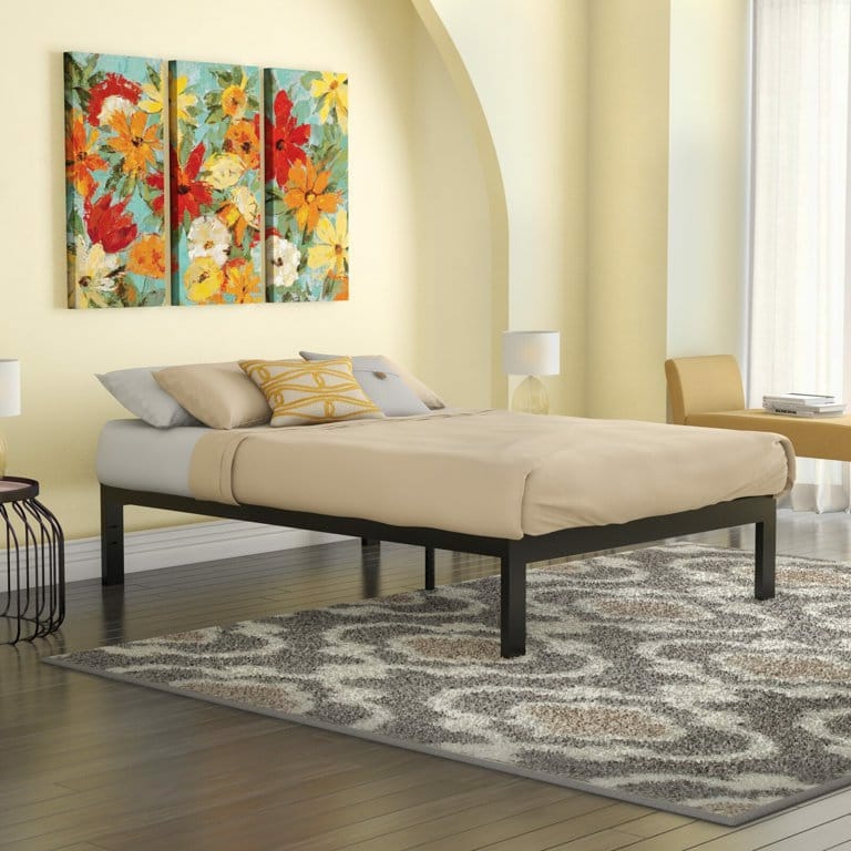 سرير كينج معدن، 200×150×35 سم - أسود