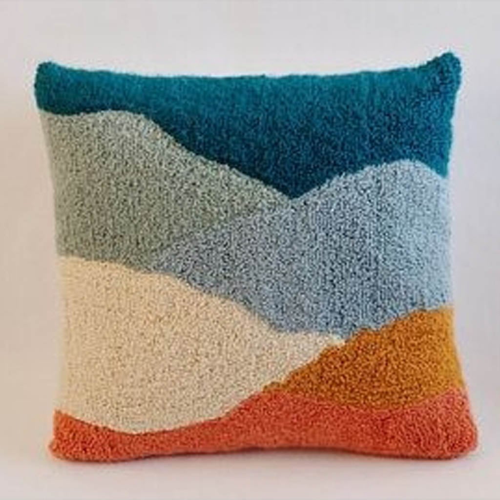 وساده ديكور كتان  متعدد الالوان  - 45×45 سم