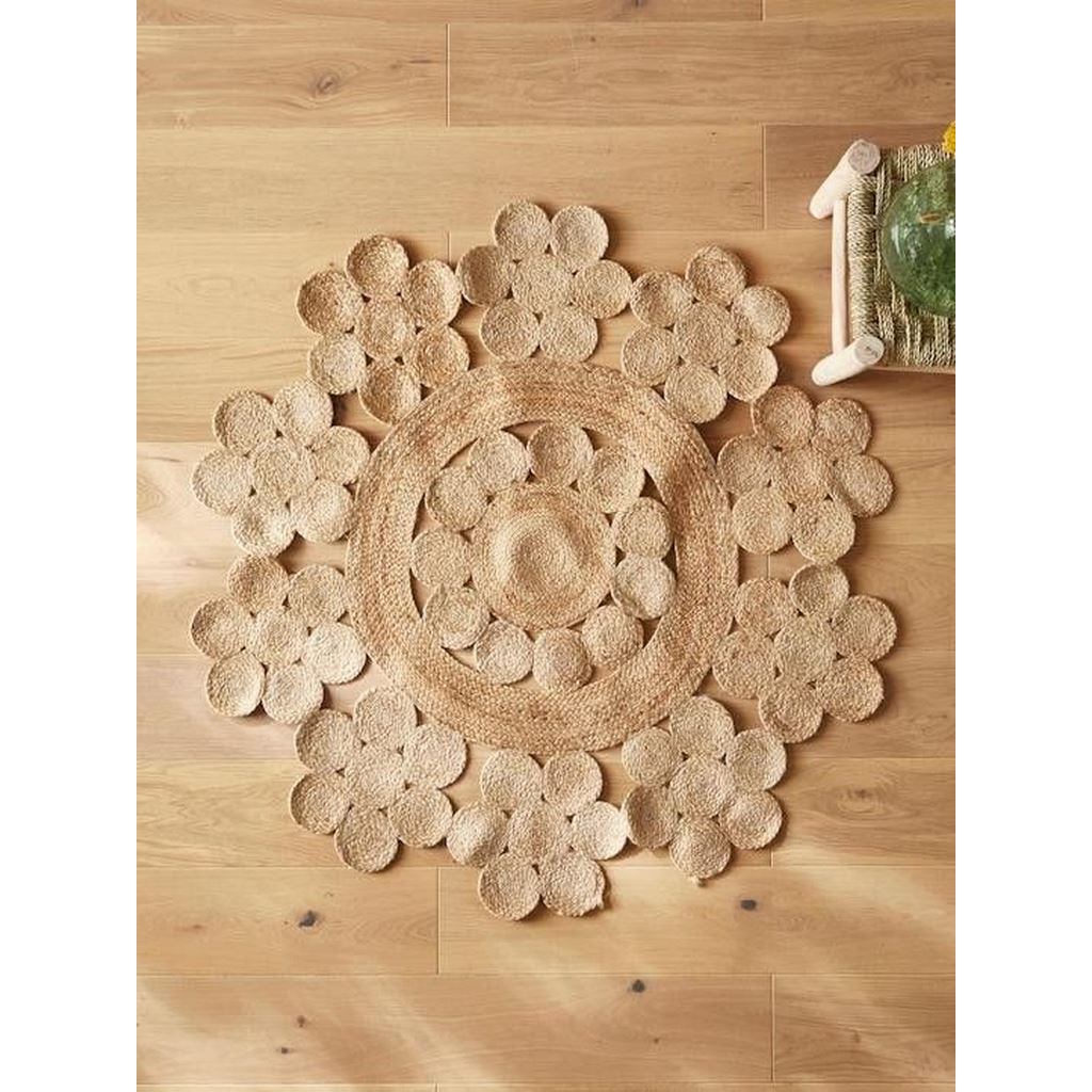 سجاده خوص  خوص بيج - 150×150 سم