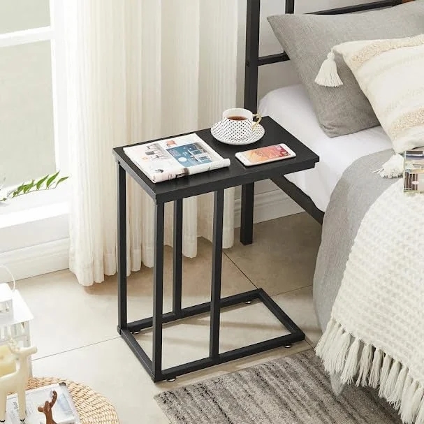 Metal Side Tables, 62×45×30 - Black