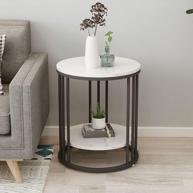 Metal Side Tables, 55×50×50 - Black - Image 3