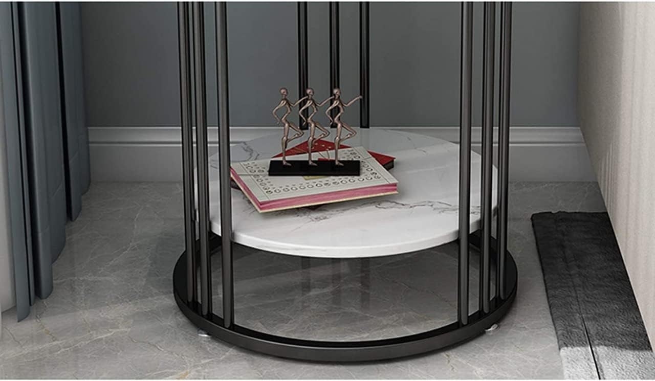 Metal Side Tables, 55×50×50 - Black - Image 4