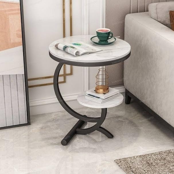 Metal Side Tables, 50×40×30 - Black - Image 2